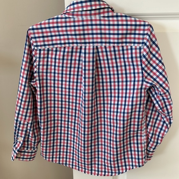 Vineyard Vines Performance Blend Fabric Moisture Wicking Plaid Whale Shirt 3T - Picture 9 of 10